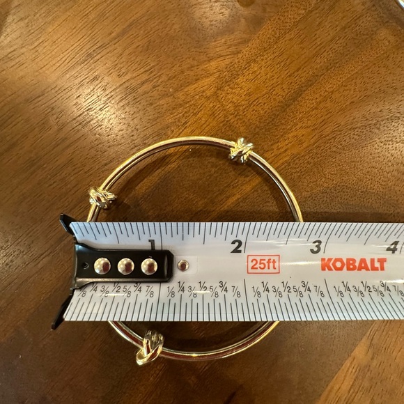 Gold, 4 knot bangle bracelets (set of 3). - Picture 4 of 4